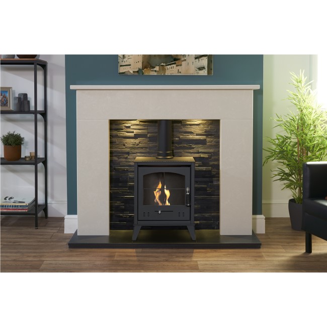 OKO S2 Bio Ethanol Stove in Charcoal Grey