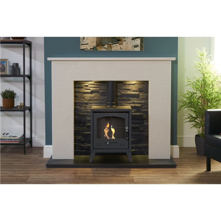 ONLY OPENED - OKO S2 Bio Ethanol Stove in Charcoal Grey - Adam