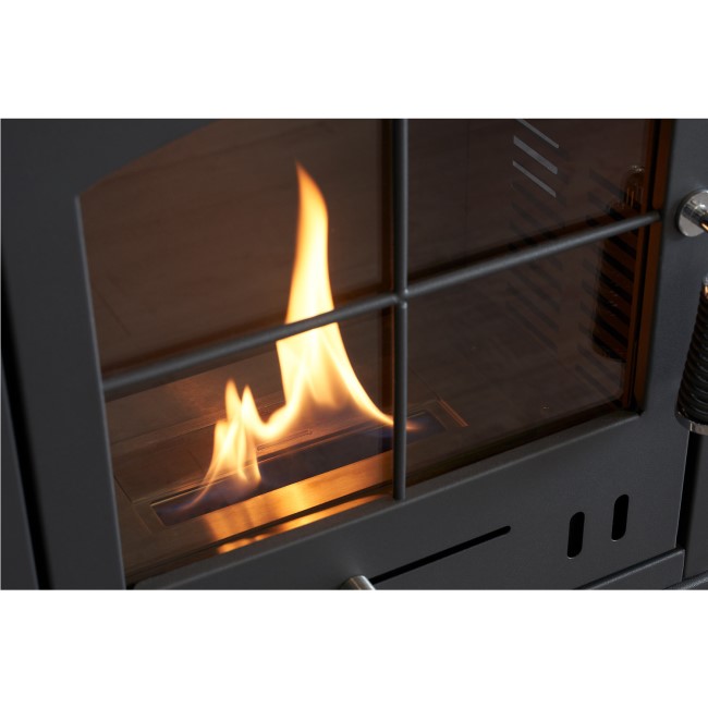 OKO S2 Bio Ethanol Stove in Charcoal Grey