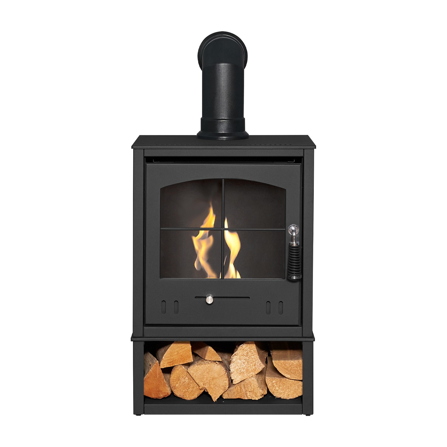 Bioethanol Wood Burning Style Flueless Stove Log Store S2