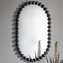 FOL105661 Oval Ceretti Mirror Black