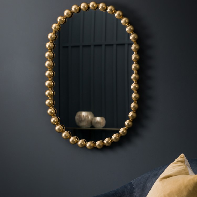 Oval Ceretti Mirror Gold