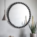 FOL105663 Round Ceretti Mirror Black 