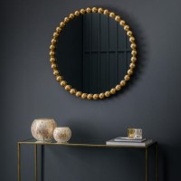 Round Ceretti Mirror Gold
