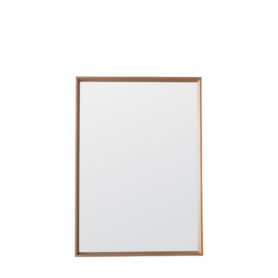 Medium Oak Rectangular Comet Mirror