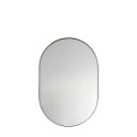 FOL105673 Oval Hurston Mirror Black