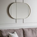 FOL105674 Oval Hurston Mirror Champagne