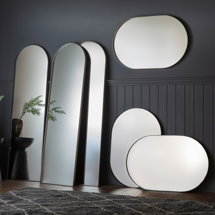 Oval Hurston Mirror Champagne