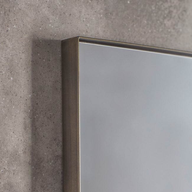 Rectangular Leaner Hurston Mirror Bronze