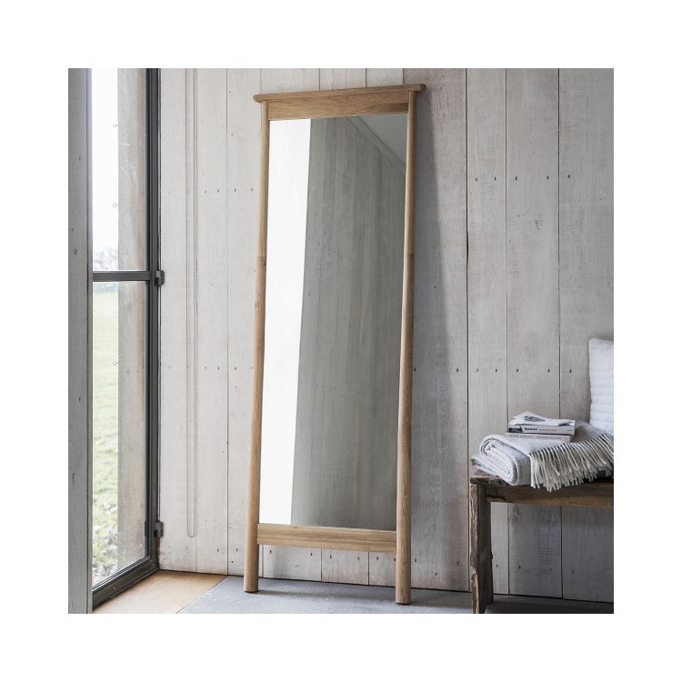 Rectangular Wycombe Cheval Mirror Wood Frame