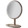 Round Oak Dressing Table Mirror