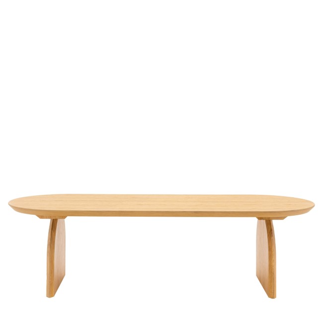 Curved Natural Coffee Table - Geo - Caspian House 