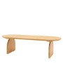 Curved Natural Coffee Table - Geo - Caspian House 