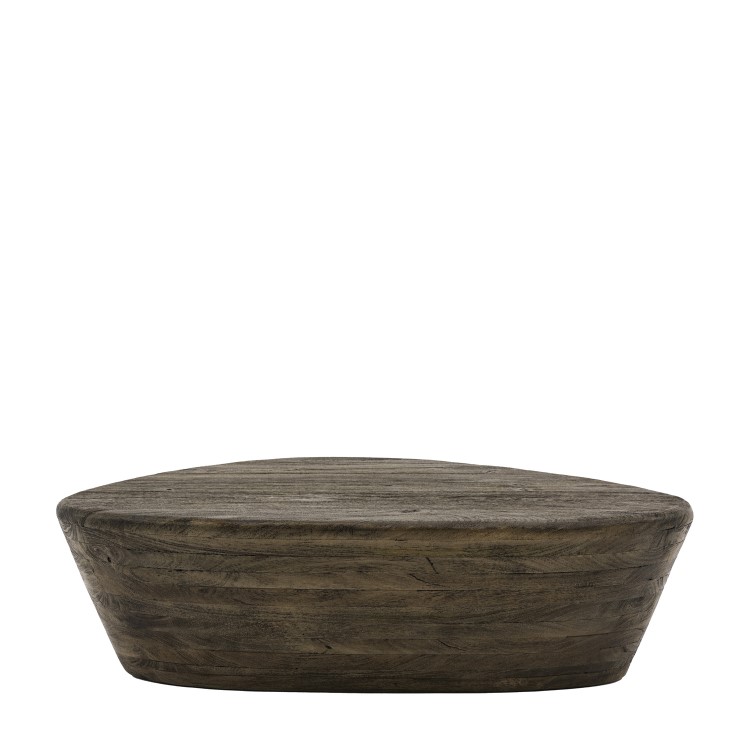 Mango Wood Triangle Coffee Table - Oregon - Caspian House 