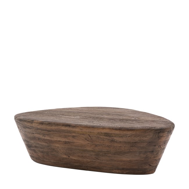 Mango Wood Triangle Coffee Table - Oregon - Caspian House 