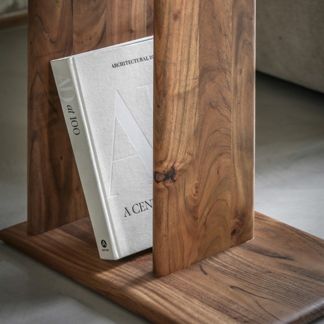 Side Table with Storage - Borden - Caspian House 