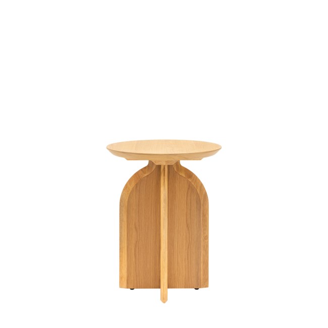 Curved Natural Side Table - Geo - Caspian House 