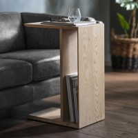 Oak Side Table with Storage - Milano - Caspian House Oak Side Table with Storage - Milano - Caspian House