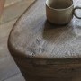 Mango Wood Triangular Coffee Table - Oregon - Caspian Hosue 