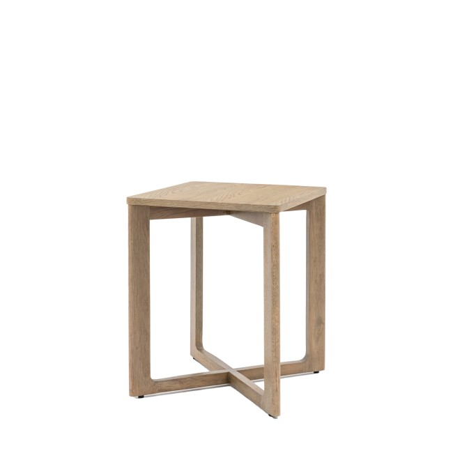 Square Smoked Side Table - Caspian House 