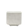 Curved Square Concrete Side Table - Pavia - Caspian House