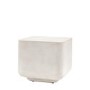 Curved Square Concrete Side Table - Pavia - Caspian House