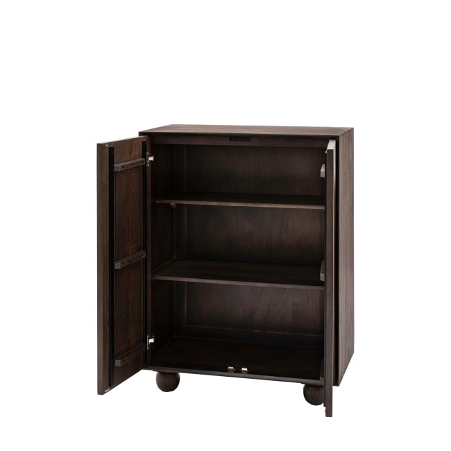 Mango Wood Small Shoe Cabinet - Arc - Caspian Hosue