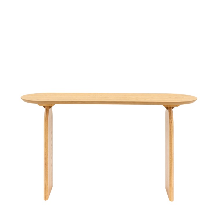 Large Curved Natural Console Table - Geo - Caspian House