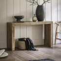 FOL105754 Large Natural Mango Wood Console Table - Lowa - Caspian House 
