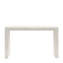 Large White Wash Mango Wood Console Table - Lowa - Caspian House