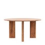 Round Wooden Dining Table with 3 legs seats 6 - Borden - Caspian House 