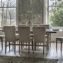 Large Oak Extendable Dining Table with Bobbin Detail seats 8 - Artisan - Caspian House 