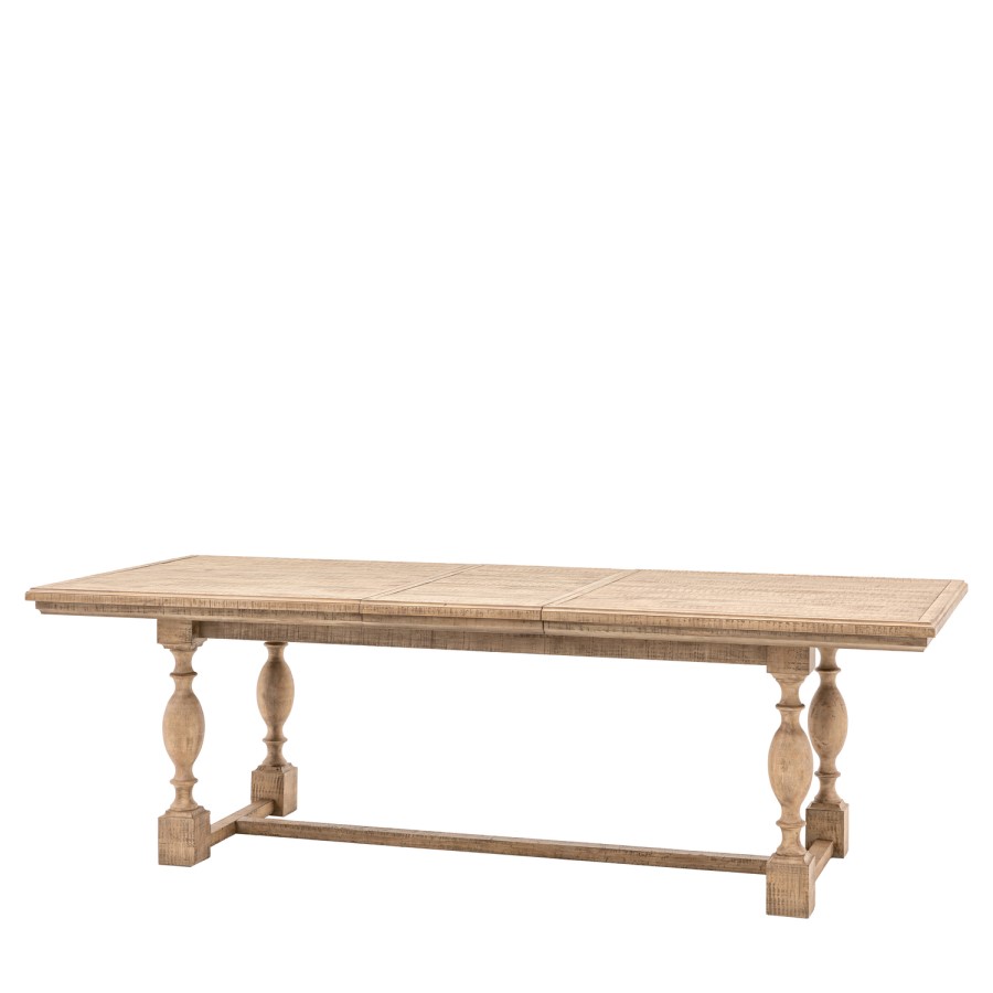 Rectangular Trestle Extendable Dining Table seats 8 - Vancouver - Caspian House