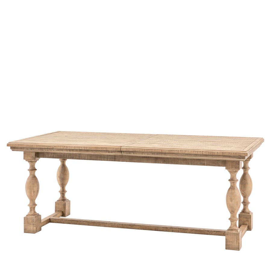 Rectangular Trestle Extendable Dining Table seats 8 - Vancouver - Caspian House