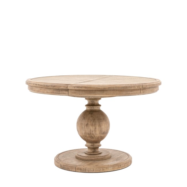 Round to Oval Extendable Pedestal Dining Table - Vancouver - Caspian House