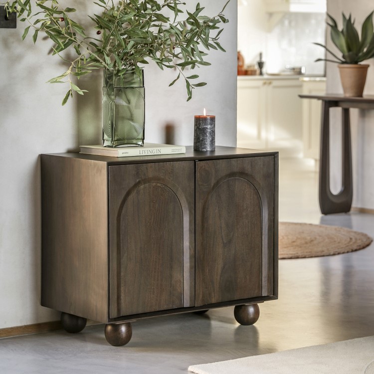 Small Sideboard With Ball Feet - Arc - Caspian House 