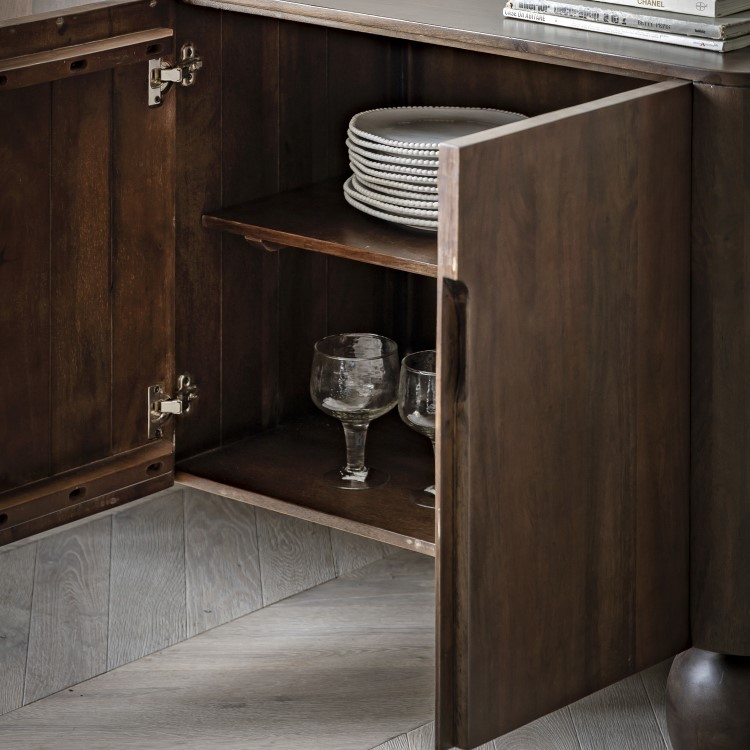 Large Sideboard With Ball Feet - Arc - Caspian House 