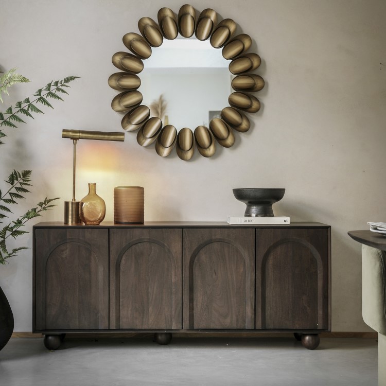 Large Sideboard With Ball Feet - Arc - Caspian House 