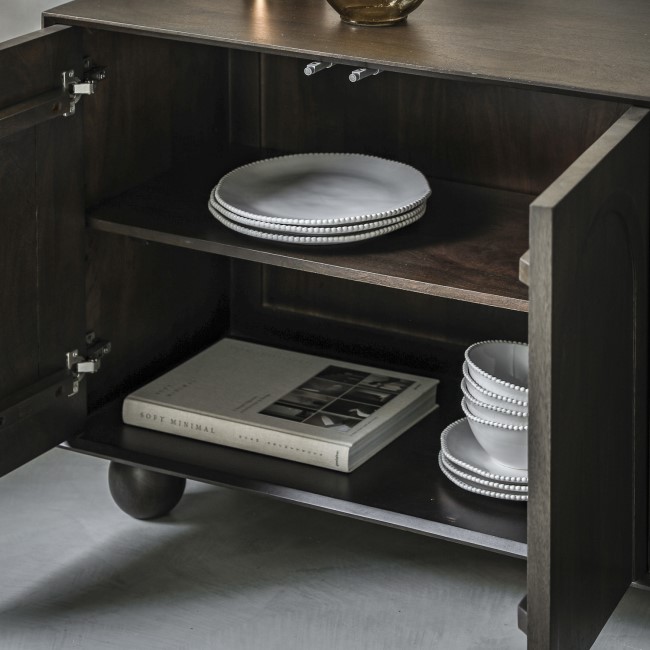 Large Sideboard With Ball Feet - Arc - Caspian House 