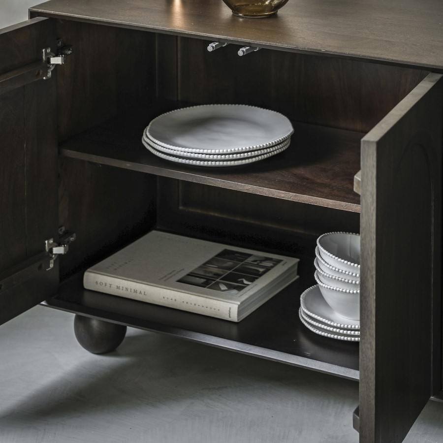 Large Sideboard With Ball Feet - Arc - Caspian House