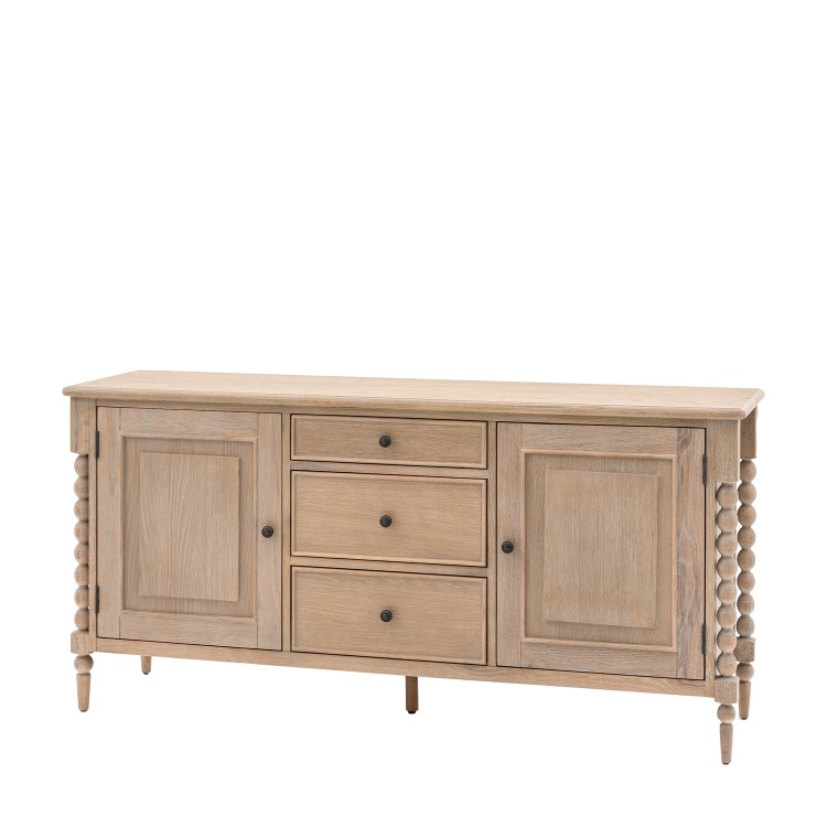 Oak Sideboard with Bobbin Detail - Artisan - Caspian House 