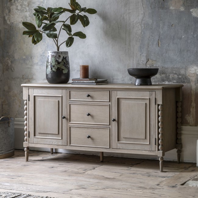 Oak Sideboard with Bobbin Detail - Artisan - Caspian House 