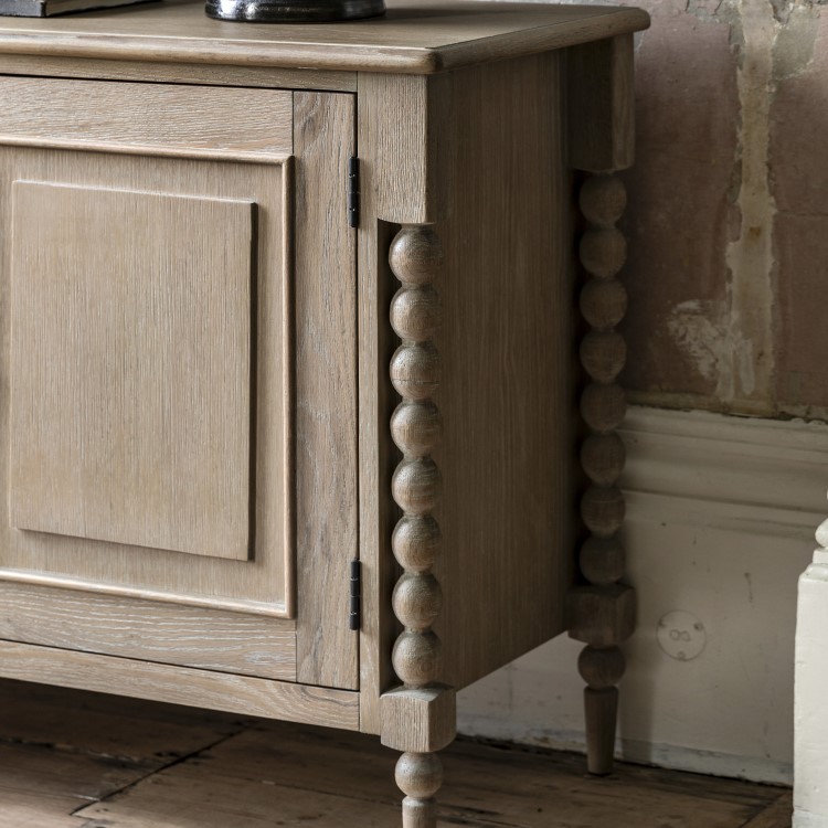 Oak Sideboard with Bobbin Detail - Artisan - Caspian House 