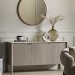 Mango Wood Fluted Sideboard with Marble Top - Marmon - Caspian Hosue 