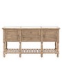 Large Pine Sideboard with Marble Top - Vancouver - Caspian Hosue 