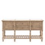 Large Pine Sideboard with Marble Top - Vancouver - Caspian House