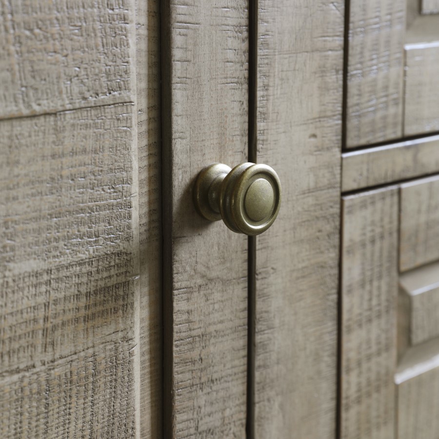Large Pine Sideboard with Marble Top - Vancouver - Caspian House