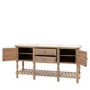 Large Pine Sideboard with Marble Top - Vancouver - Caspian House
