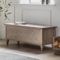 FOL105779 Wooden Farmhouse Hallway Bench with storage Maverick- Caspian House 