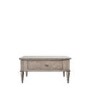 Wooden Farmhouse Coffee Table with 2 Drawers Maverick- Caspian House 